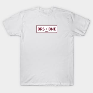 Brisbane Box Logo Number Plate T-Shirt